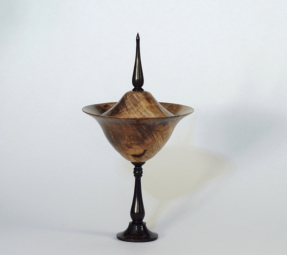 Myrtle Burl Lidded Goblet